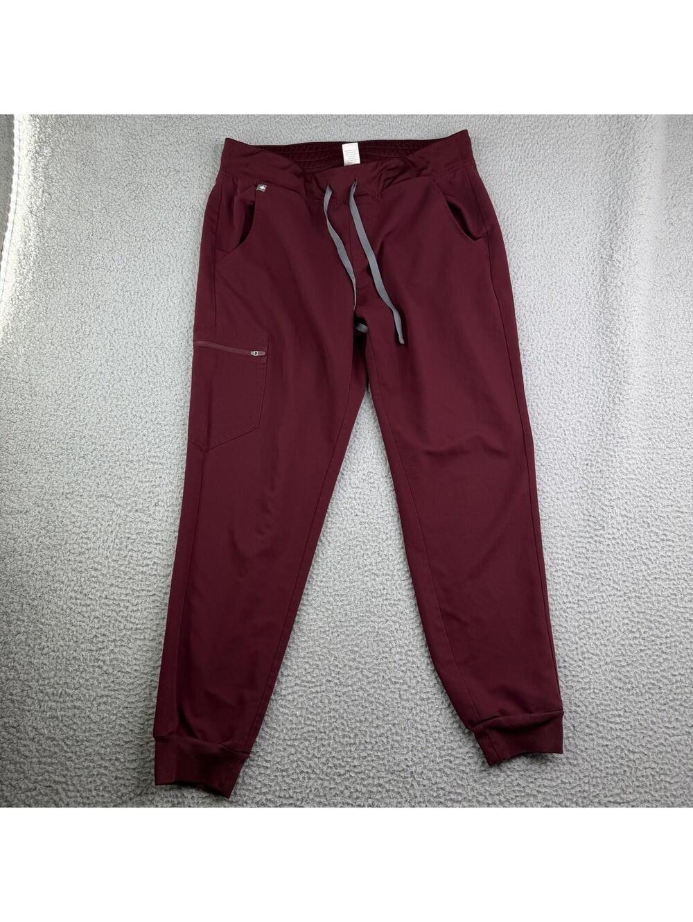 FIGS Zamora Cargo Jogger Scrub Pants Maroon Size Medium Women’s Scrubs